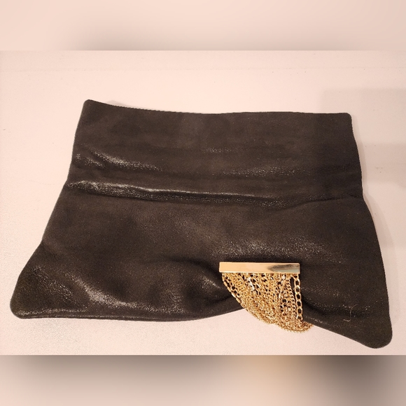 Jimmy Choo shimmer suede Chandra clutch - Picture 4 of 4